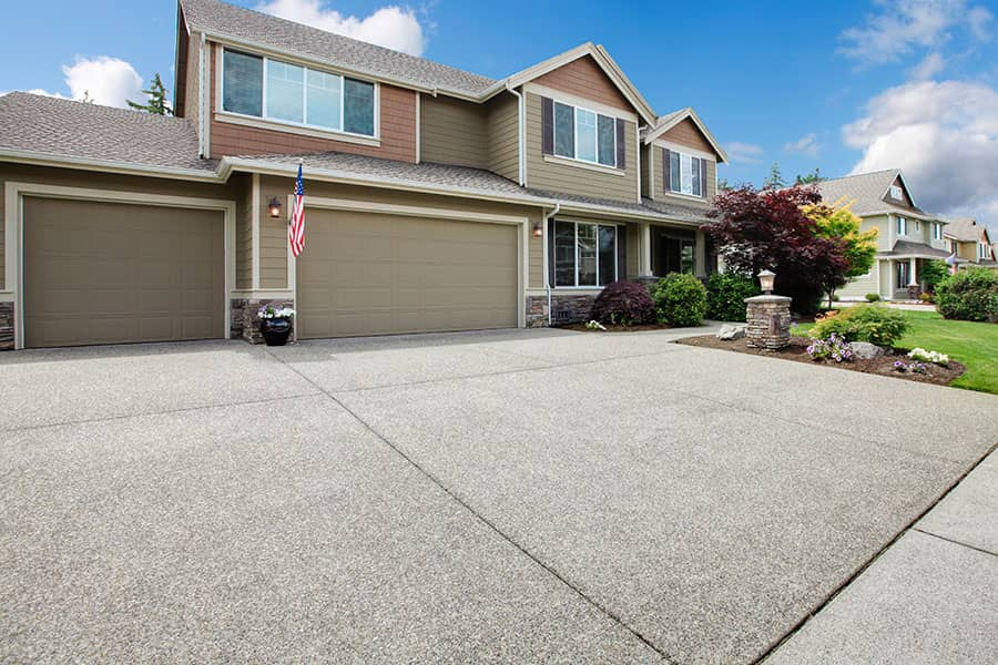 Clean concrete driveway and hardscape surfaces in Traverse City MI