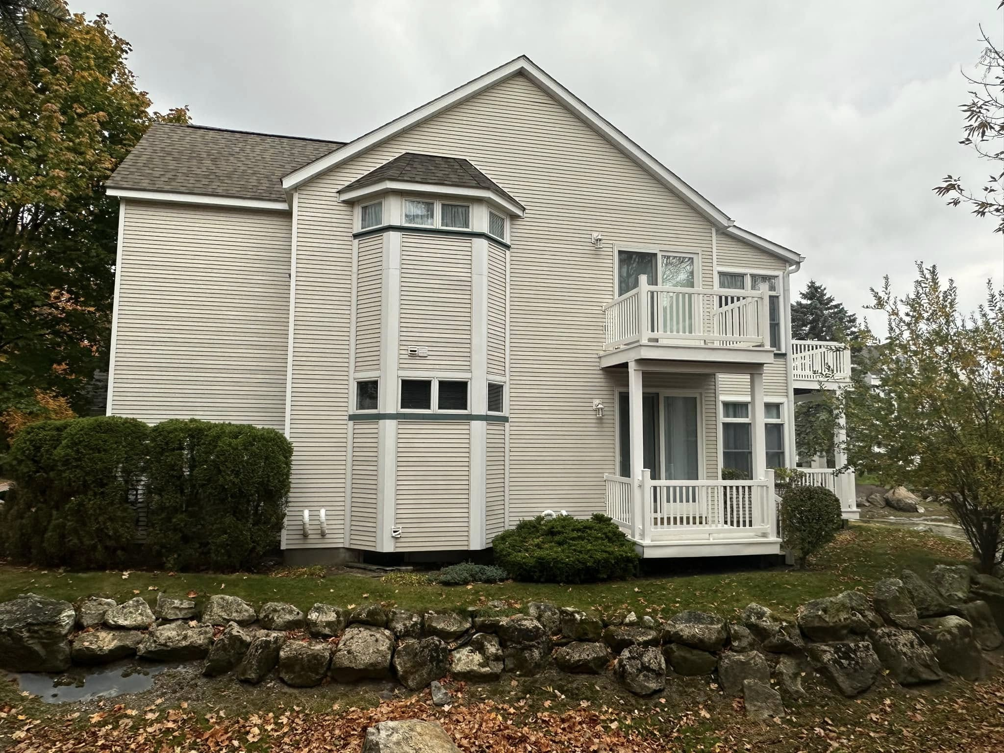 Clean home exterior after house washing in Traverse City MI